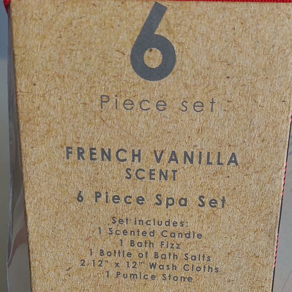 Mistletoe Farms 6 Piece French Vanilla Spa Gift Set New in Box - Picture 6 of 11